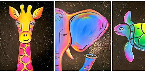 Primaire afbeelding van Blacklight Paint Night: Neon Animal Night