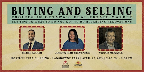 Buying and Selling Real Estate  | Ottawa International Food & Book Expo