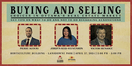 Buying and Selling Real Estate  | Ottawa International Food & Book Expo primary image