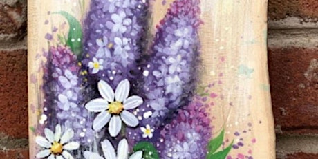 Paint Night on Wood: Spring Lilacs