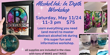 Alcohol Ink: In Depth Workshop