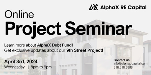 Hauptbild für AlphaX Online Project Seminar
