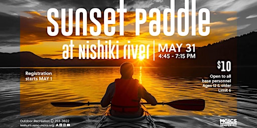 Imagen principal de Sunset Paddle Trip at Nishiki River