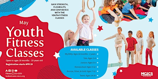 Primaire afbeelding van Youth Fitness Classes - May