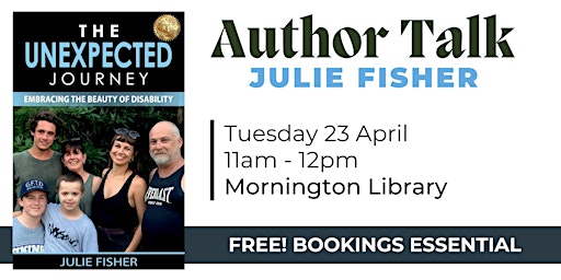 Image principale de Author Talk: Embracing the Beauty of Disability - Julie Fisher - Mornington