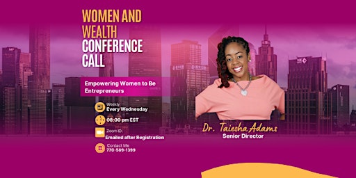 Image principale de Women and Wealth Conference Call