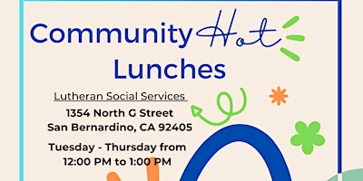 Community Hot Lunches primary image