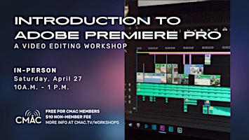 Primaire afbeelding van Workshop: Introduction to Adobe Premiere Pro