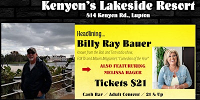 Primaire afbeelding van Comedy Show -Kenyon's Lakeside Resort-Lupton