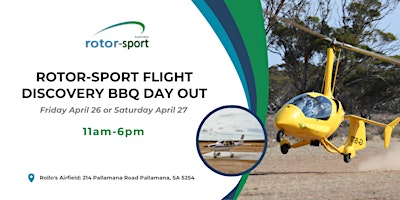 Imagen principal de ✈️ Rotor-Sport Flight Discovery BBQ Day Out ✈️