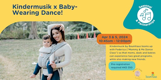 Primaire afbeelding van Kindermusik + Baby-Wearing Dance! (April 3)