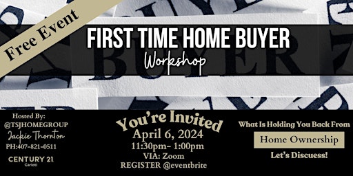 Imagem principal de Virtual First Time Home Buyer Workshop