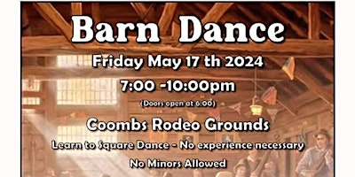 Image principale de Barn Dance At The Coombs Rodeo Grounds