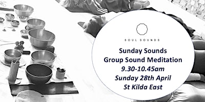 Sound Bath Healing - Sunday Sounds  - Group Event (St Kilda East) primary image