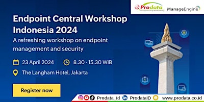 Image principale de Prodata ManageEngine  | Endpoint Central workshop  Indonesia 2024