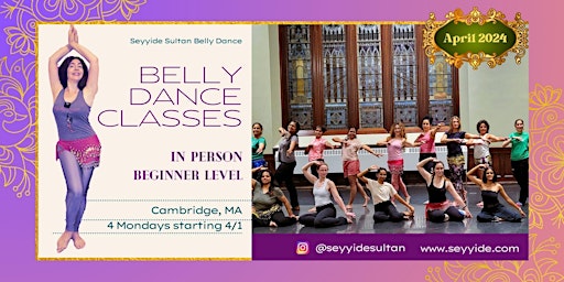 Imagem principal de April: Belly Dance Classes for Beginners, IN PERSON