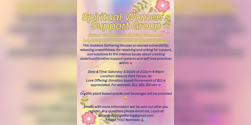 Imagem principal de Spiritual Women's Support Group: Cultivating a Sacred Support System