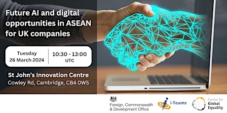 Imagem principal do evento Future AI and digital opportunities in ASEAN for UK companies