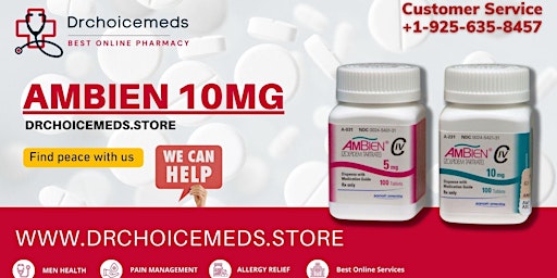Buy Ambien 10mg Online www.drchoicemeds.store primary image