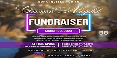 BPDA Game Night Fundraiser  primärbild