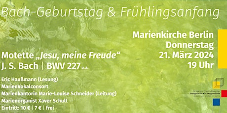 Image principale de Konzert: Bach-Geburtstag und Frühlingsanfang