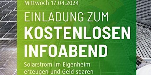 Primaire afbeelding van Kostenloser Infoabend in Ottobeuren - Photovoltaik & Stromspeicher