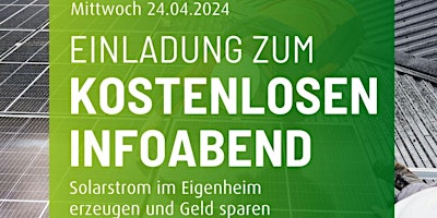 Kostenloser Infoabend in Mindelheim - Photovoltaik & Stromspeicher primary image