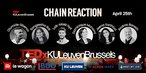 Imagem principal de Chain Reaction | TEDxKULeuvenBrussels