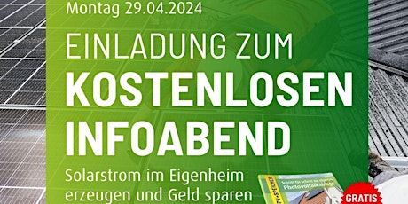 Kostenloser Infoabend in Krumbach - Photovoltaik & Stromspeicher