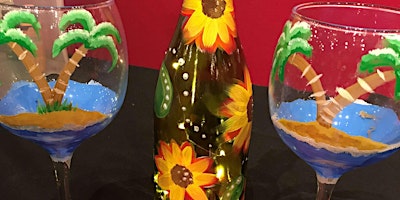 Paint and Customize Your Own Wine Glasses - Paint and Sip by Classpop!™ primary image