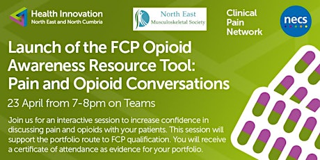 Imagem principal do evento Launch of the FCP Opioid Awareness Resource Tool