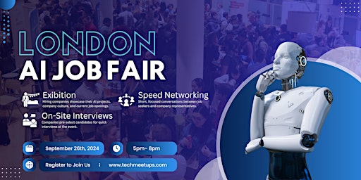 Hauptbild für London AI Job Fair 2024 by Techmeetups