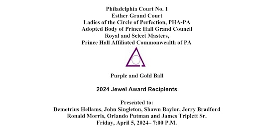 Hauptbild für Purple And Gold BALL
