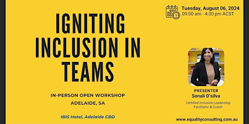 Imagem principal do evento Igniting Inclusion in Teams (workshop)