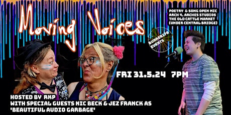 Primaire afbeelding van Moving Voices open mic / Arch 4, Arches Studios / Fri 31.5.24