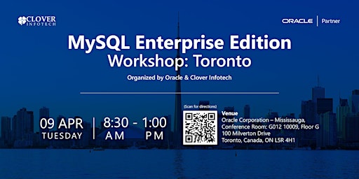 Imagem principal do evento MySQL Enterprise Workshop - Toronto