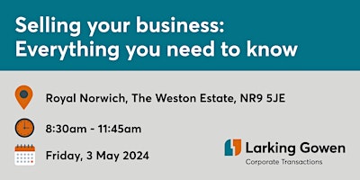 Larking Gowen Seminar - Sell your business