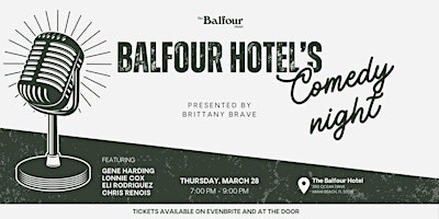 Imagen principal de Balfour Hotel's Comedy Kickoff