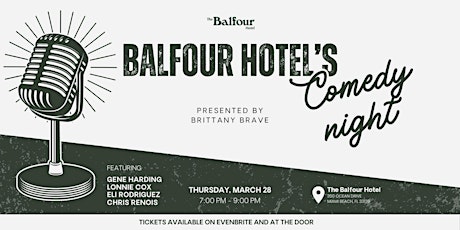 Balfour Hotel's Comedy Kickoff