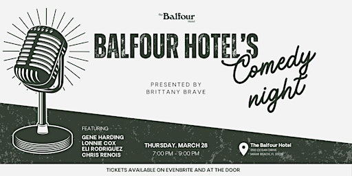 Balfour Hotel's Comedy Kickoff primary image
