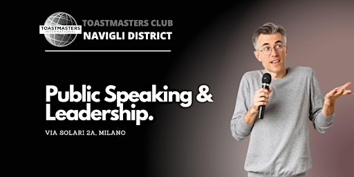 Primaire afbeelding van La tua palestra di Public Speaking e Leadership - Toastmasters Navigli