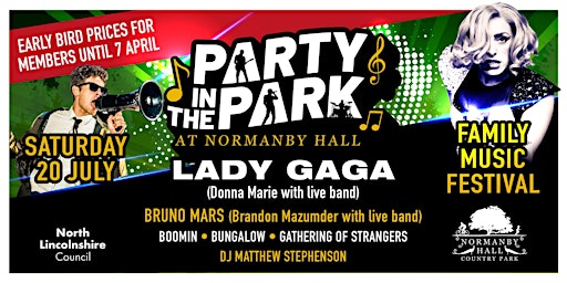 Imagem principal do evento Party In The Park  - Saturday 20th July 2024