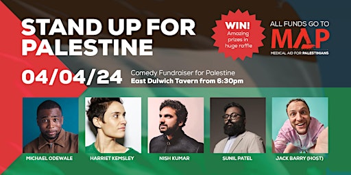 Imagem principal de Comedy Fundraiser for Palestine