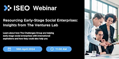 Resourcing Early-Stage Social Enterprises: Insights from The Ventures Lab primary image