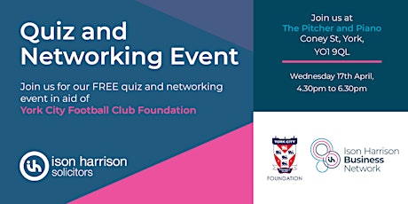 Ison Harrison Quiz and Networking Event York