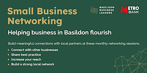 Imagem principal do evento Small Business Networking - Basildon