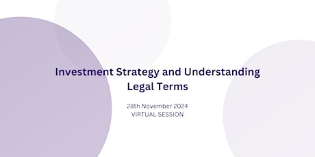 Bitesize Angel Education Programme - Investment Strategy and Legal Terms