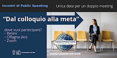 Imagem principal do evento Il sabato del Public Speaking  nelle Marche