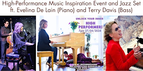 Inside the Music - Inspirational Event in Central London: Piano and Bass