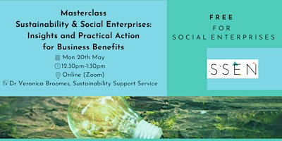 Primaire afbeelding van Masterclass: Sustainability and Social Enterprises